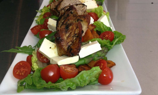 Spiced lamb salad with sweet potato and rocket