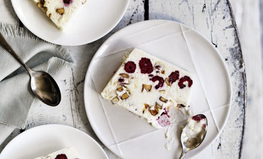 Raspberry Nougat Frozen Parfait