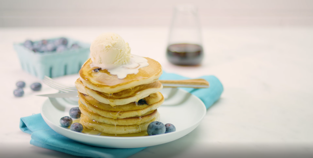 Blueberry and Vanilla Pancakes